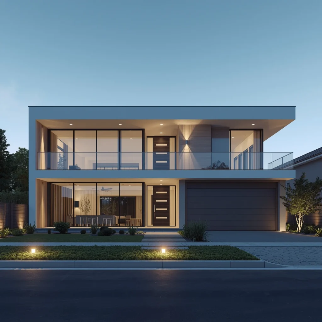 Ultra-modern double-story house