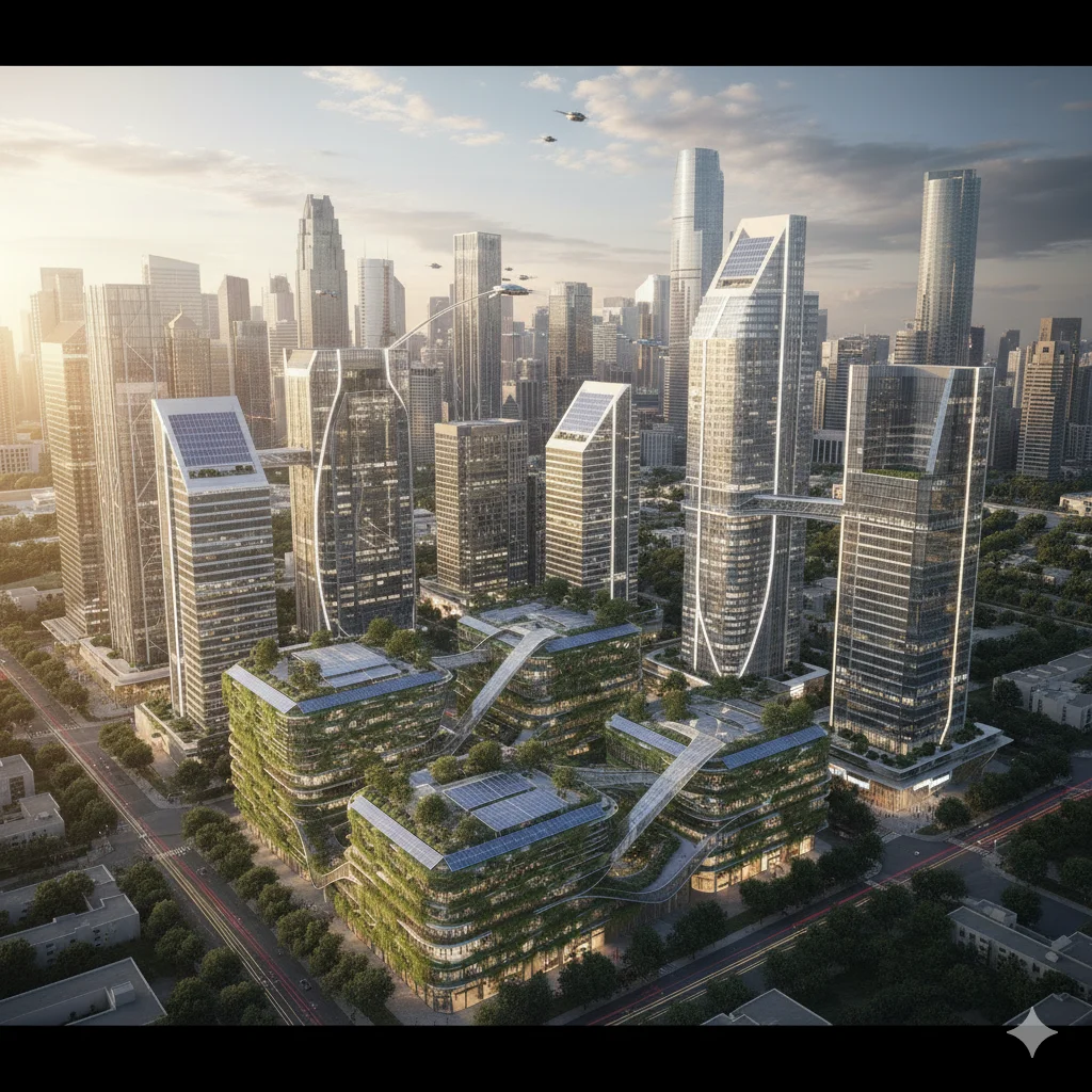 future-ready commercial building design with modern architecture and aesthetics
