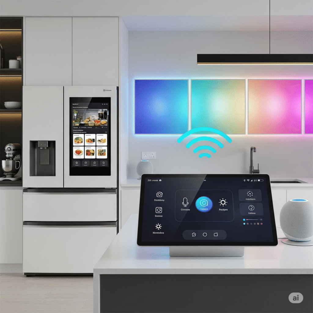 Smart home technology in modern home design 2025