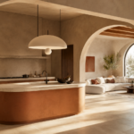 Curved architecture and arched doorway design in a modern 2026 home interior