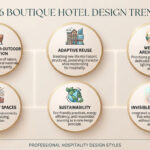 Key boutique hotel design trends 2026: Biophilic, adaptive reuse, wellness and hybrid lobbies
