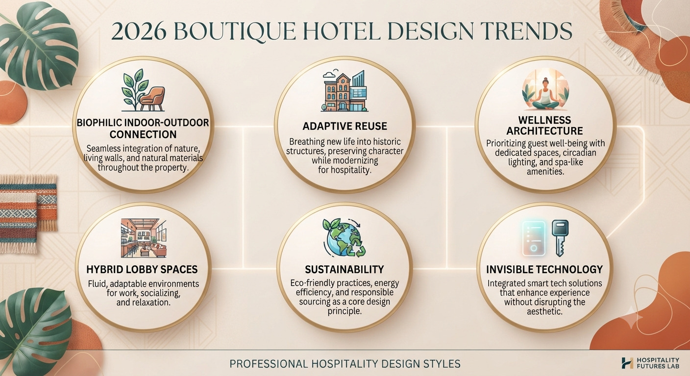 Boutique Hotel & Resort Design Trends 2026: What’s Actually Changing