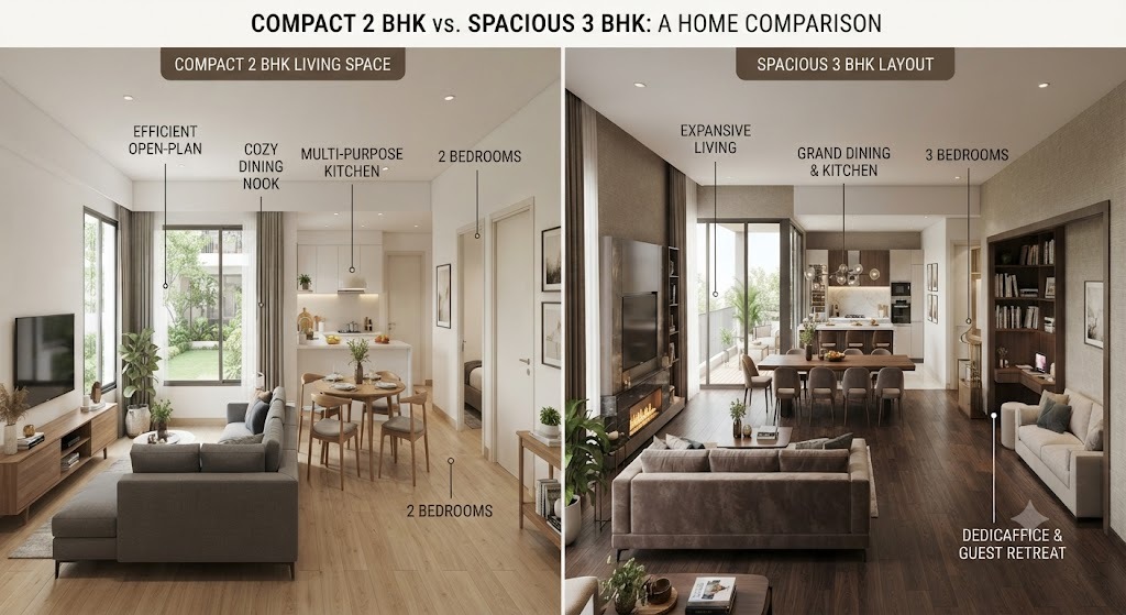 2 BHK vs 3 BHK: Which Layout Actually Suits Your Family?