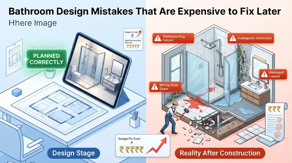 Bathroom Design Mistakes That Are Expensive to Fix Later