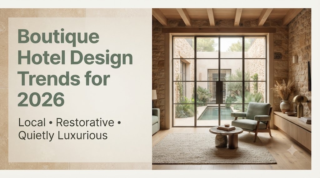 Boutique Hotel Design Trends for 2026