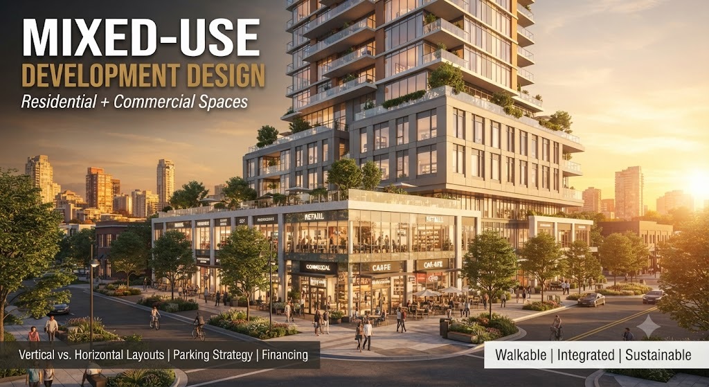 Mixed-Use Development Design: Residential + Commercial Spaces