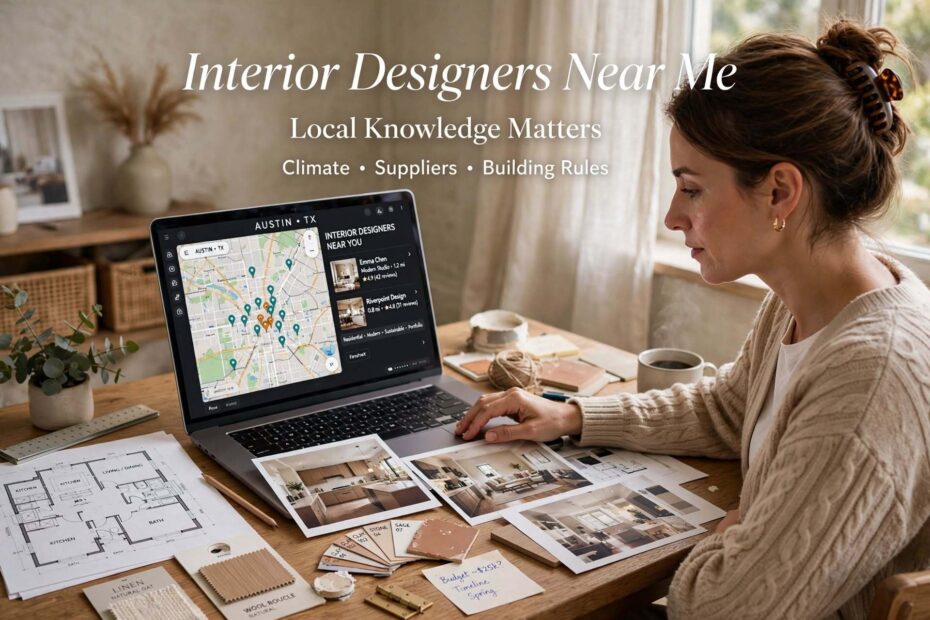 How to find compare and hire interior designers near me with local portfolios climate knowledge and clear process